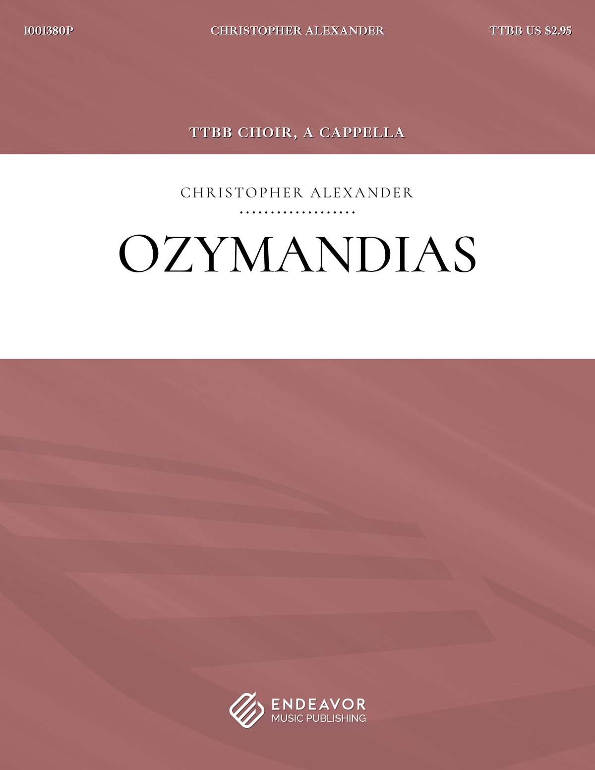 Ozymandias by Christopher Alexander - choral sheet music