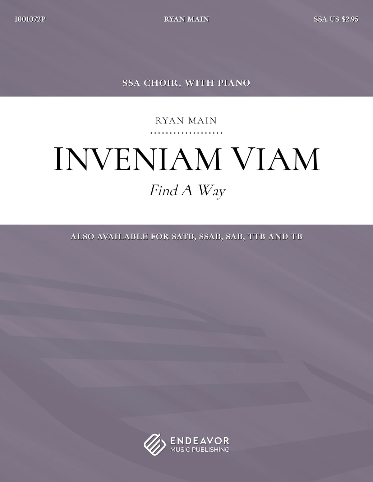 Inveniam Viam by Ryan Main - choral sheet music