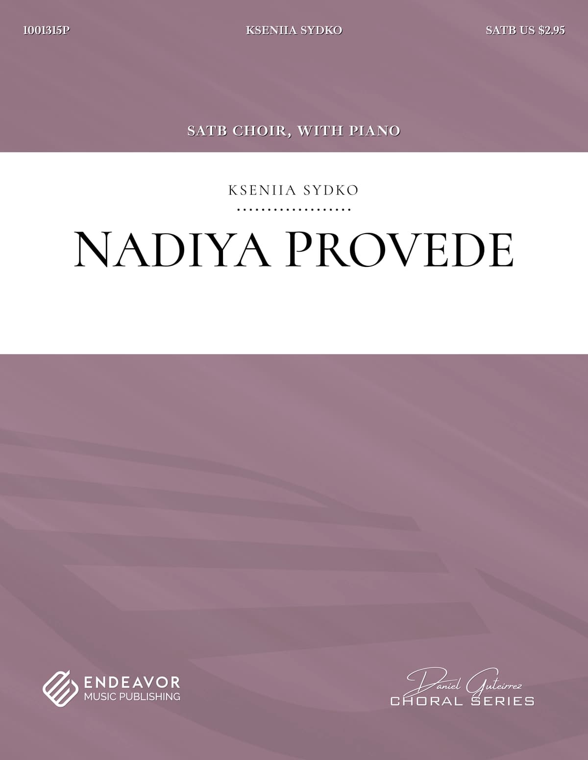 Nadiya Provede by Kseniia Sydko - choral sheet music