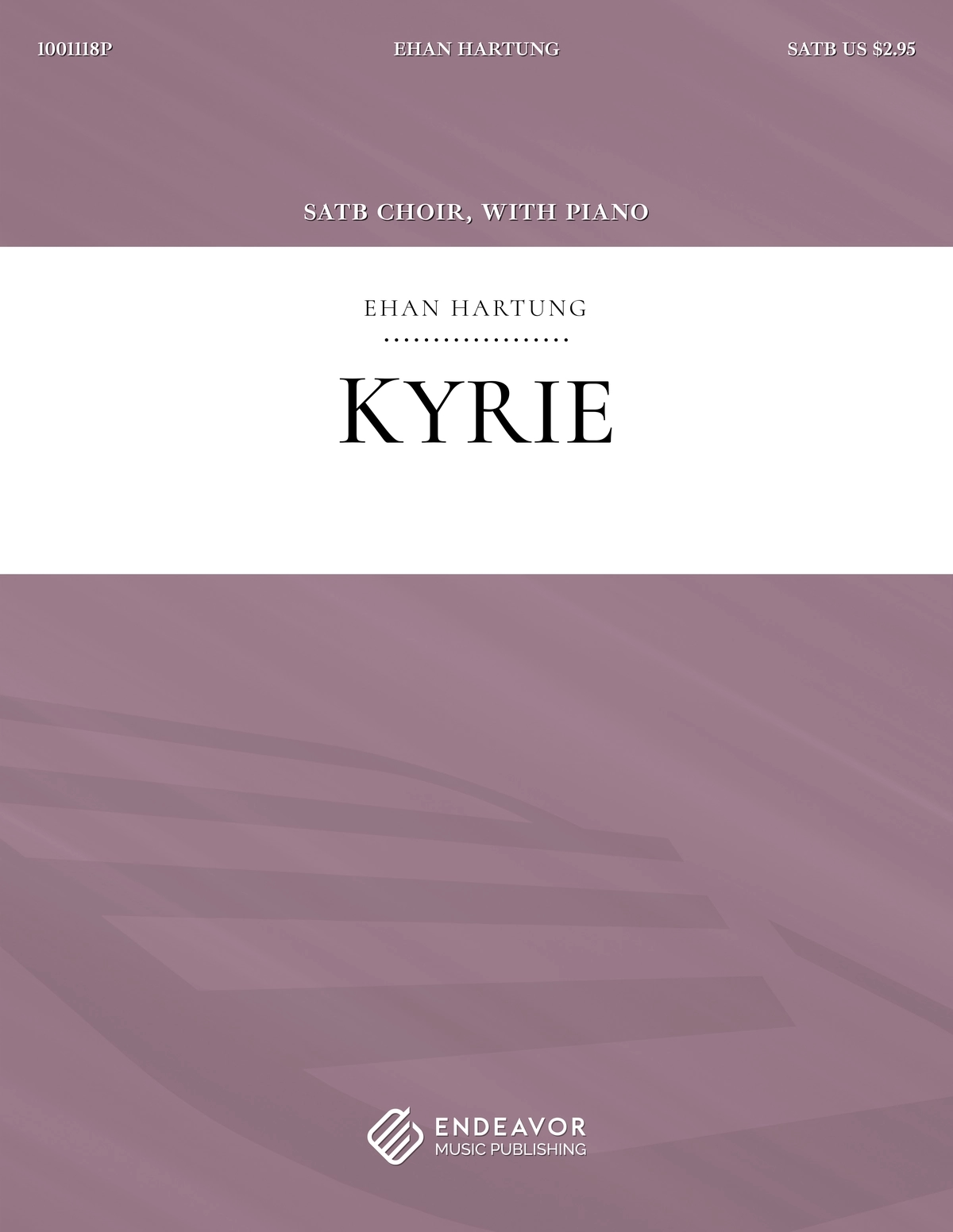 Kyrie by Ehan Hartung - choral sheet music cover